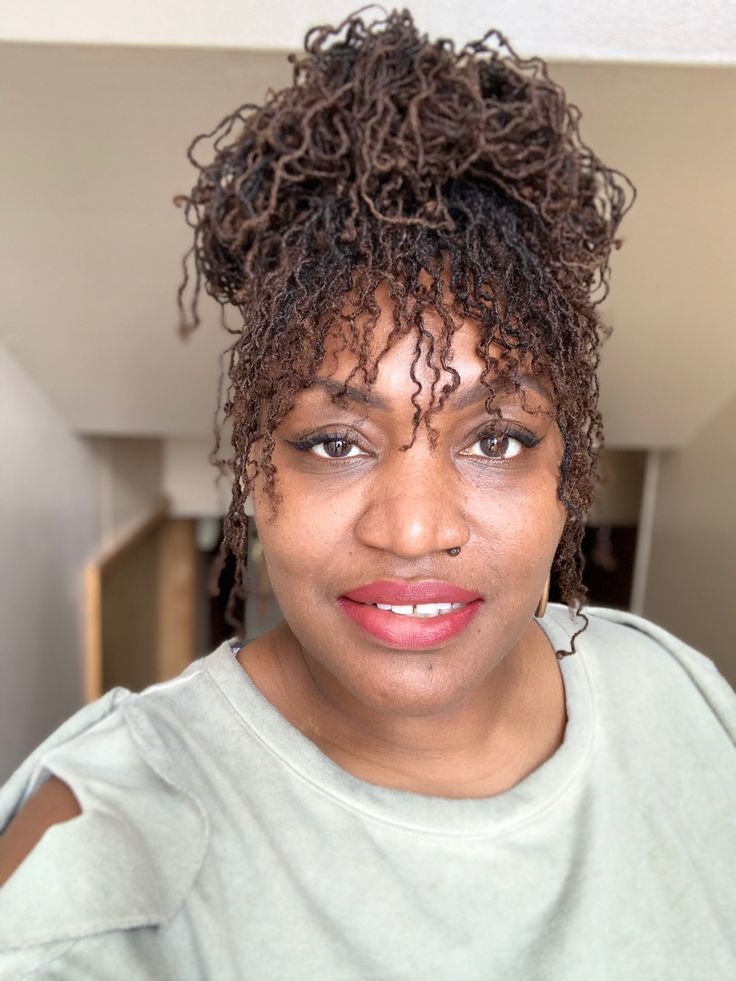 Sisterlocks with bangs