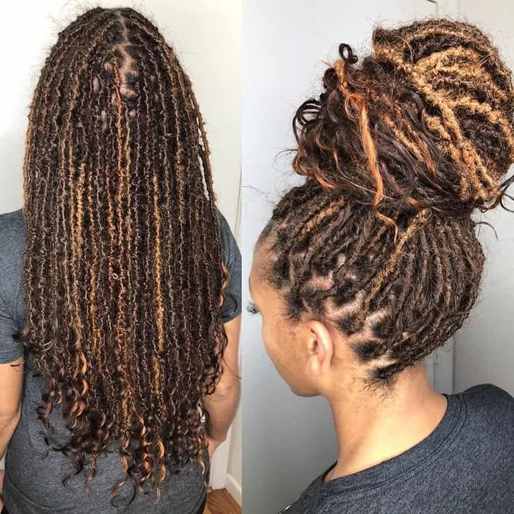 Woman on faux sisterlocks
