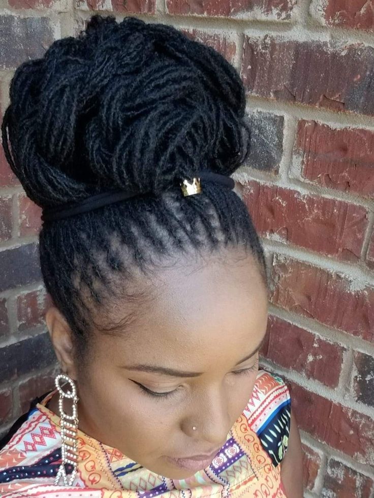 high bun sisterlocks