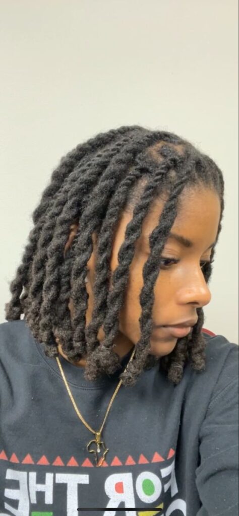 Chunky two strand twist