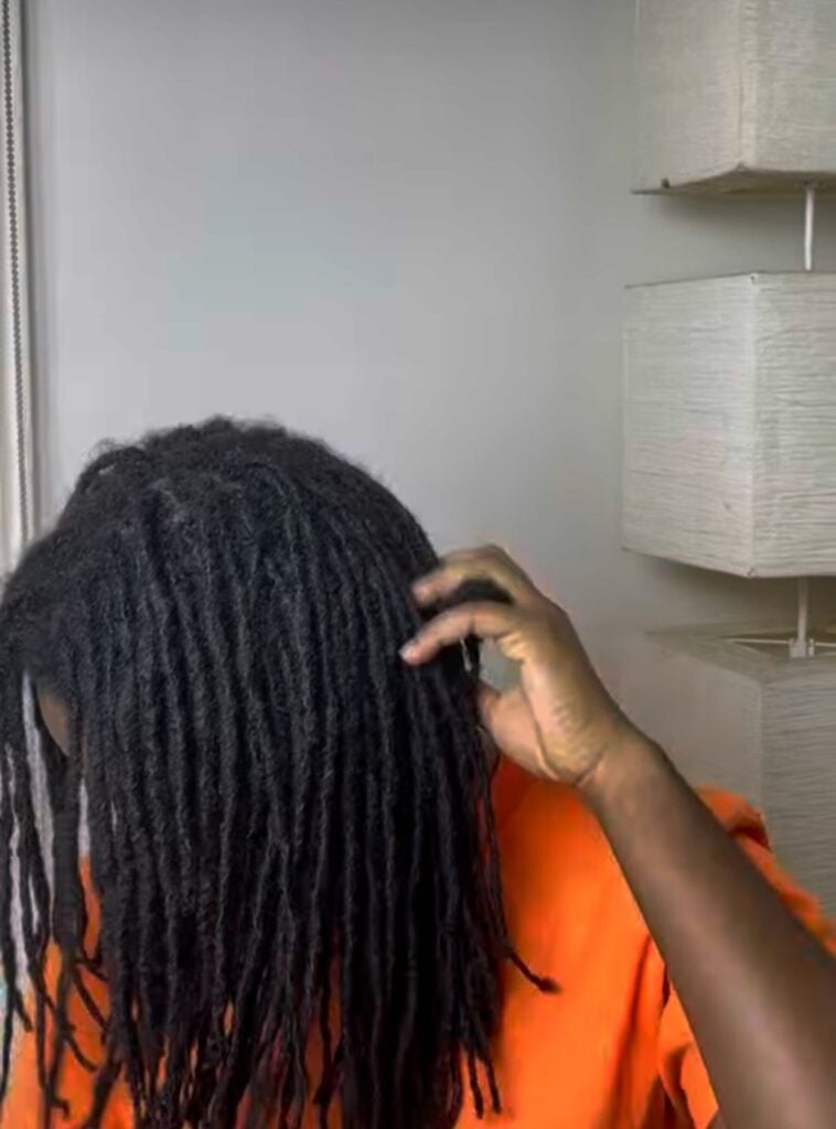 A LOCKED HAIR THAT NEEDS TO BE WASHED