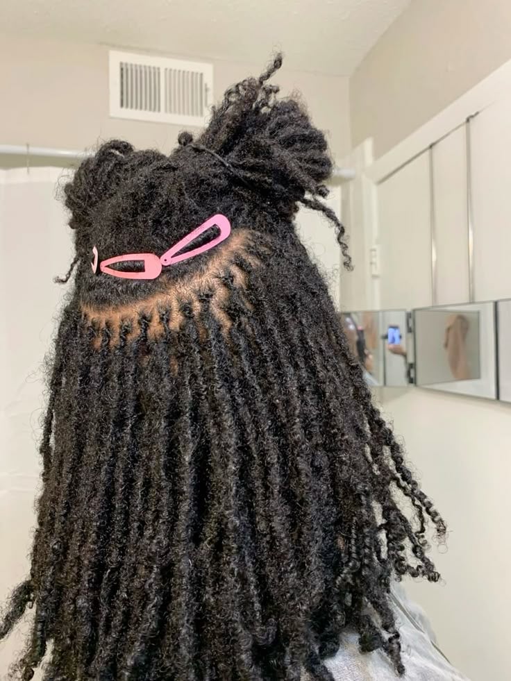 micro locs with curly end
