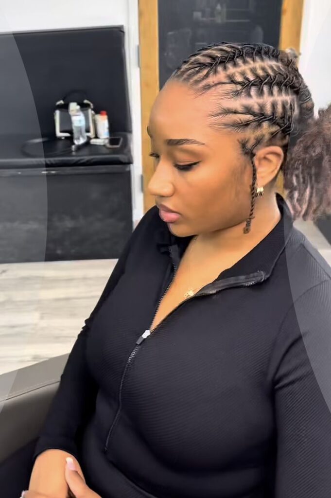 Loose barrel twist on locs