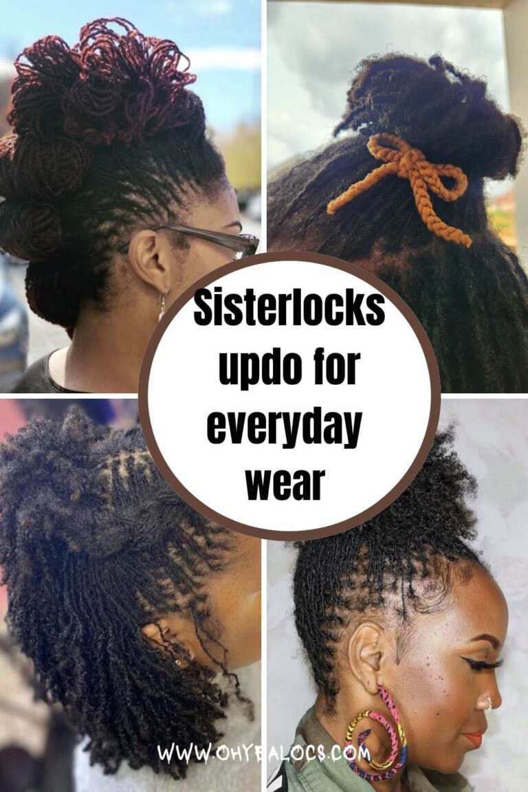 Sisterlocks updo styles for everyday wear and special occasions (1)
