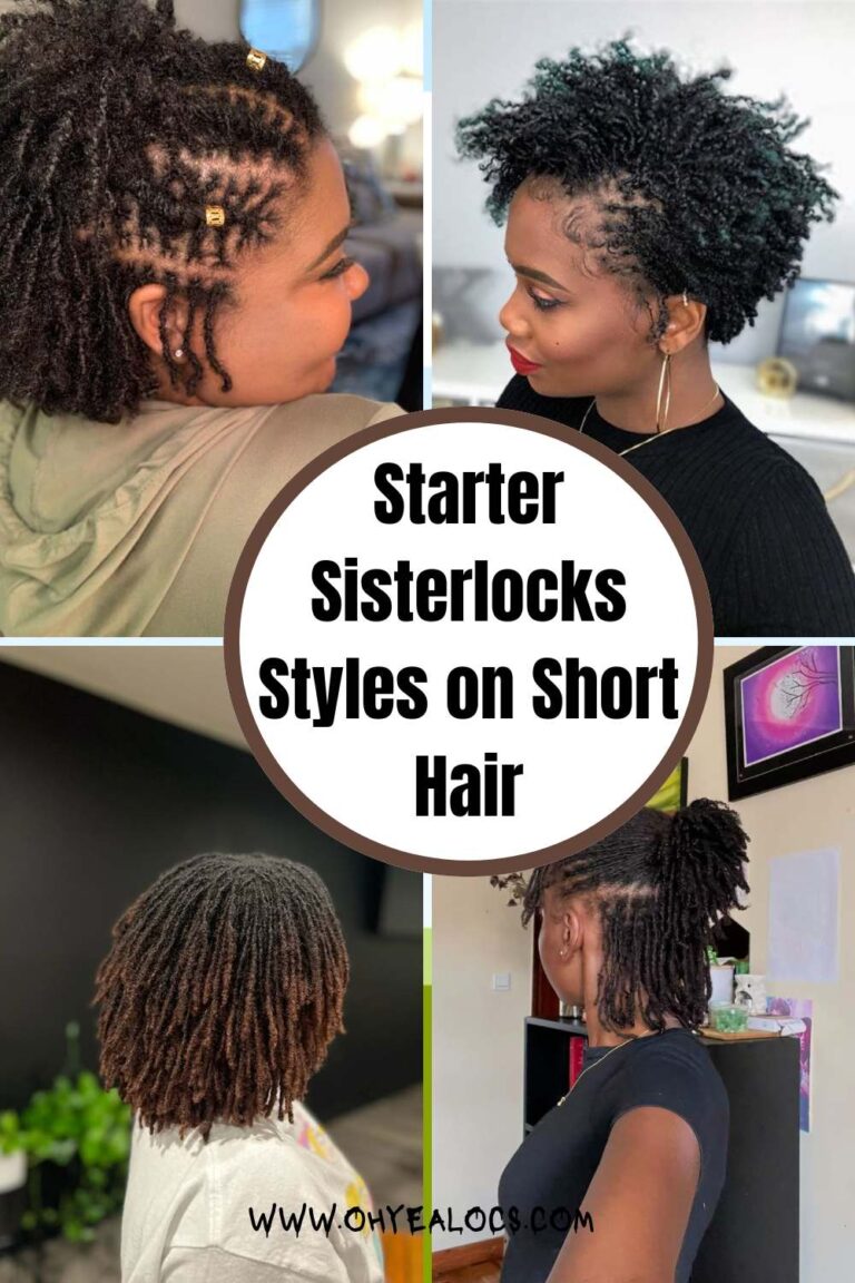 Starter Sisterlocks Styles on Short Hair