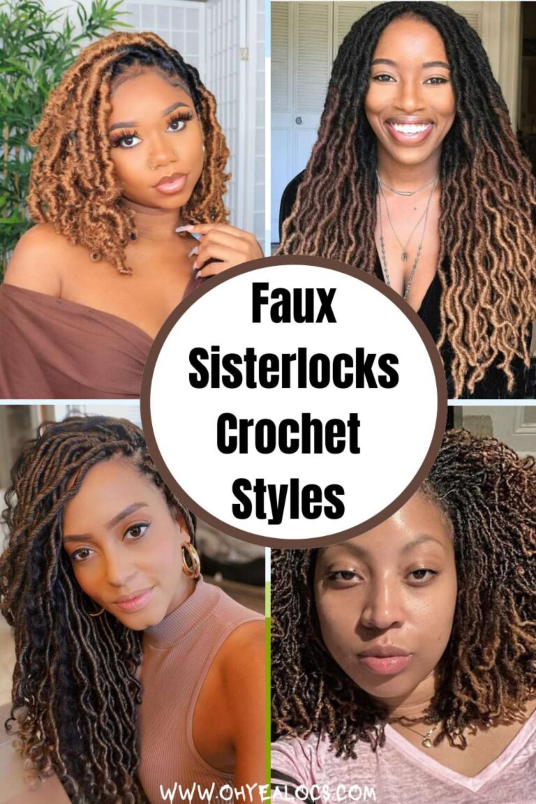 Four women on Faux Sisterlocks Crochet Styles That Are Lightweight And Protective