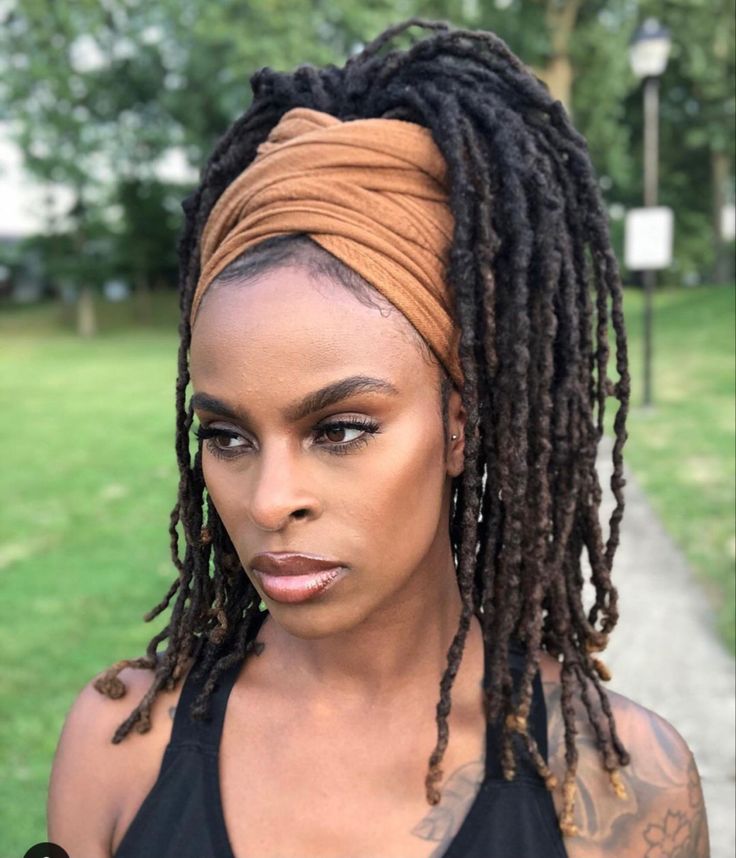 Headwrap on locs