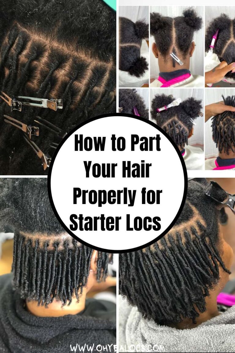 How to Part Your Hair Properly for Starter Locs (Beginner-Friendly Guide)