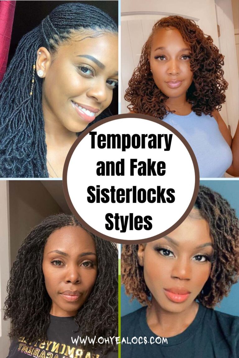Temporary and Fake Sisterlocks Styles That Look Real