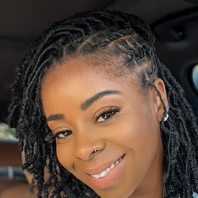 Braided side locs