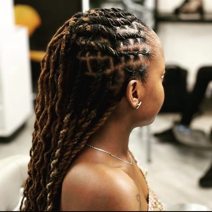 HALF CURL HALF STRAIGHT TWIST HAIR