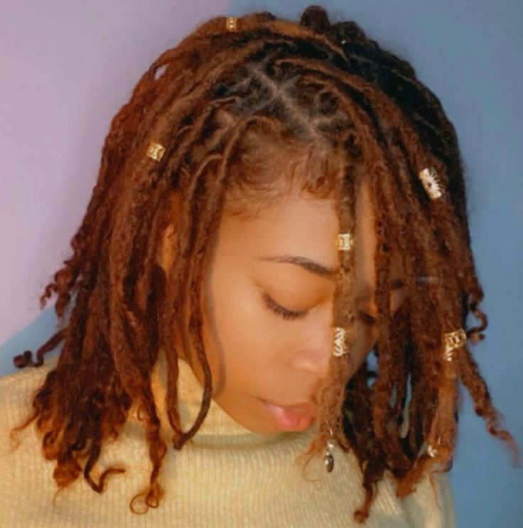 LOCKS WITH FEW GOLD ACCESSORIES