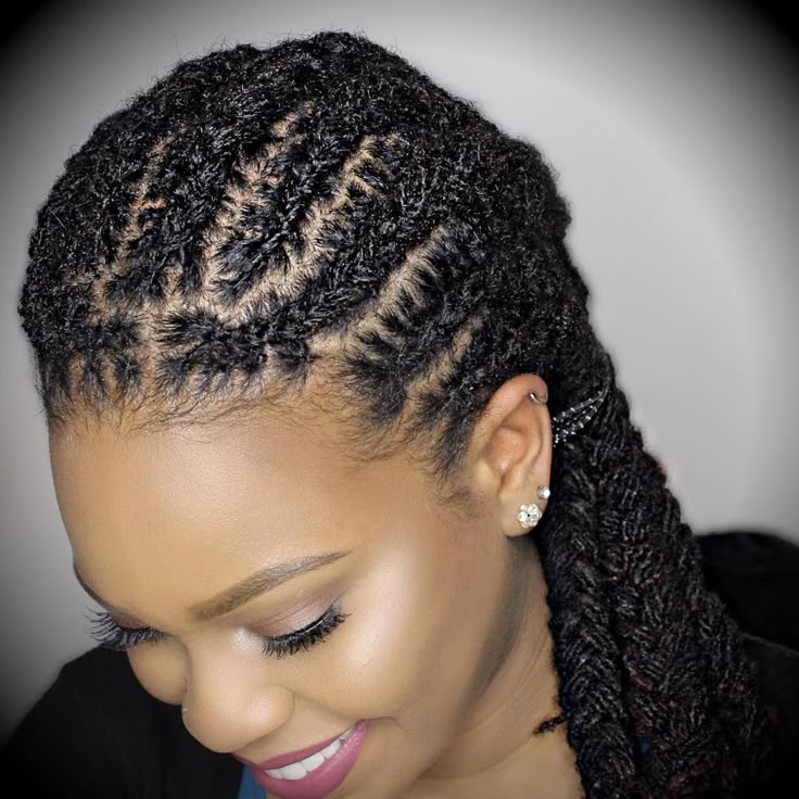SIMPLE PINNED BACK LOCS