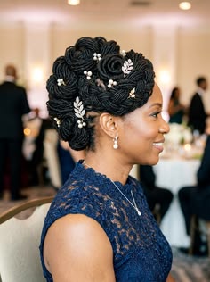 Accessorized Royal Loc Updo