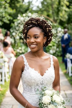 Braided halo wedding style