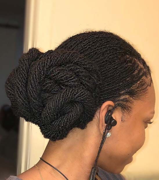 Elegant Low Folded Ponytail Bun