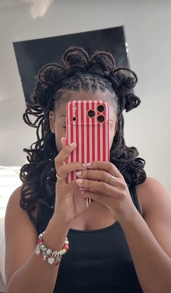Half-Up Half-Down with Curls
