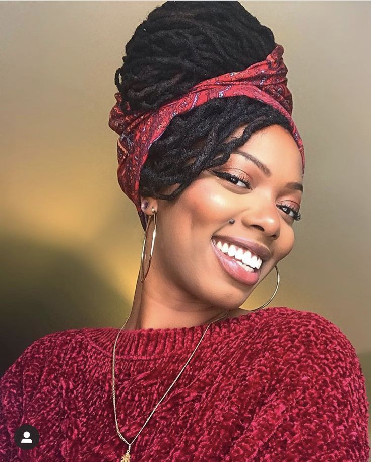 Silk Scarf-Wrapped Bun Style