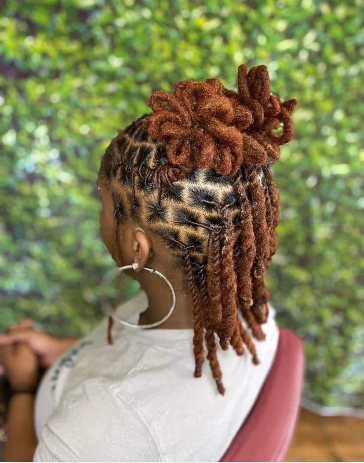barrel twist loc ponytail