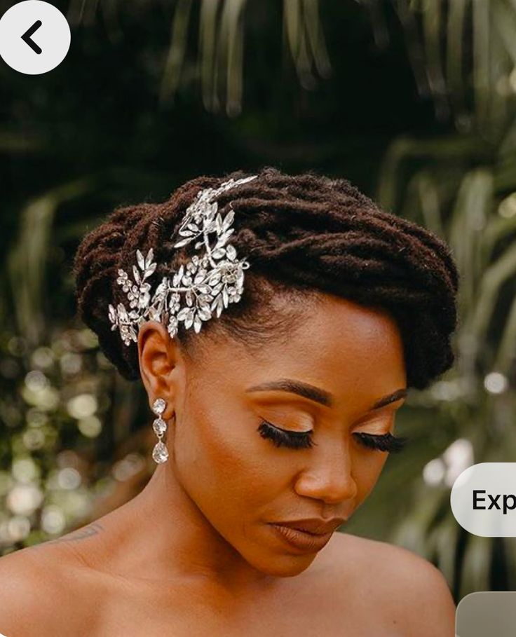 low bun bridal locs