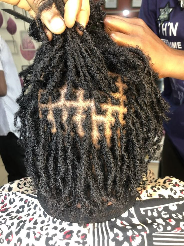 neatly locked hair