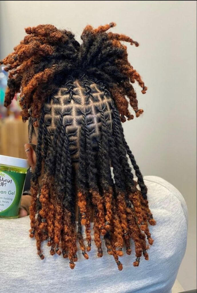 two stand twist half up half down