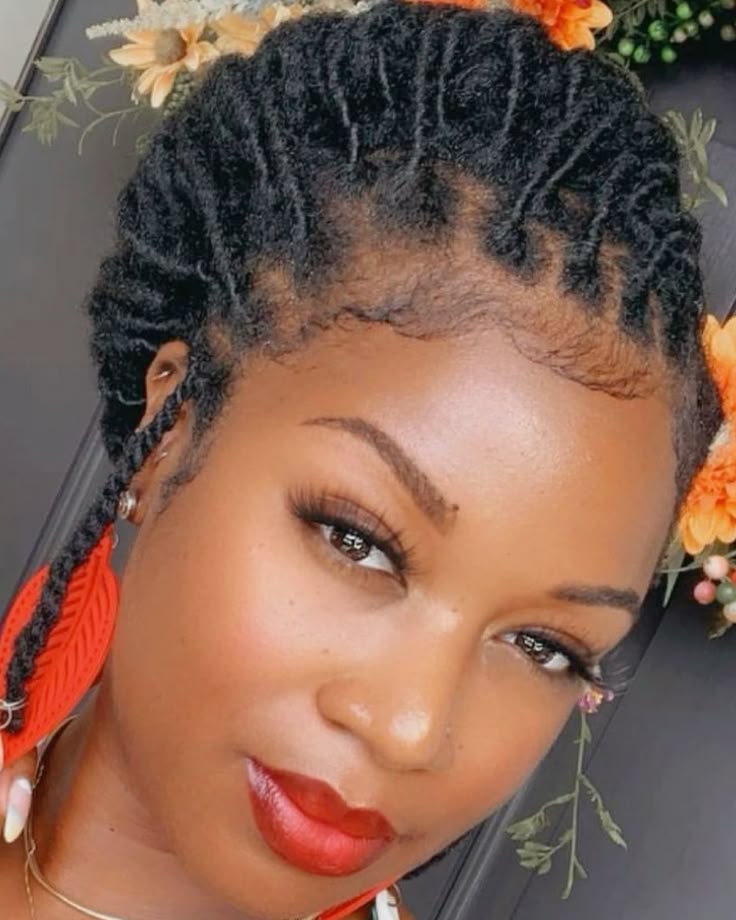  Braided Crown Locs
