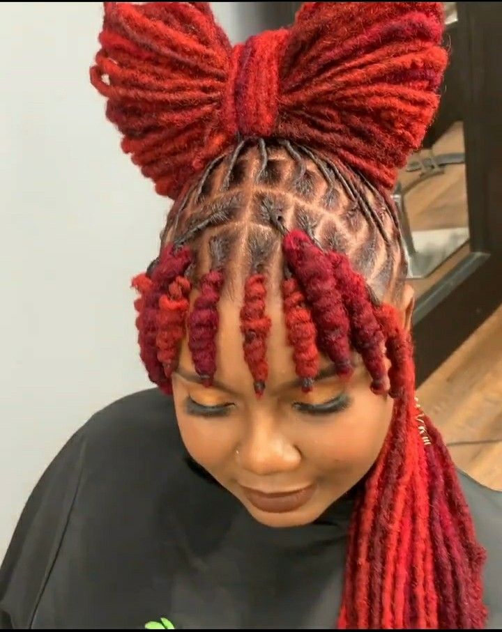 Butterfly-Inspired Loc Updo