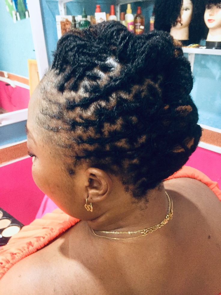 Crown Loc Updo