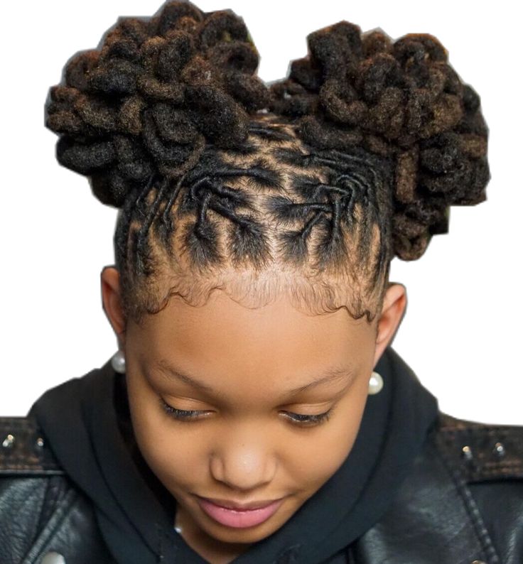 double bun locs