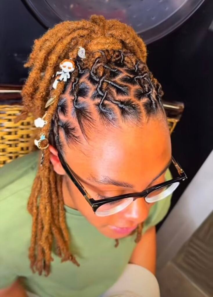 Goddess Loc Updo