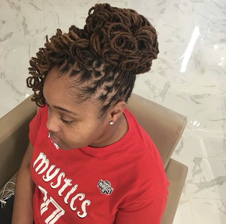 Goddess Loc Updo
