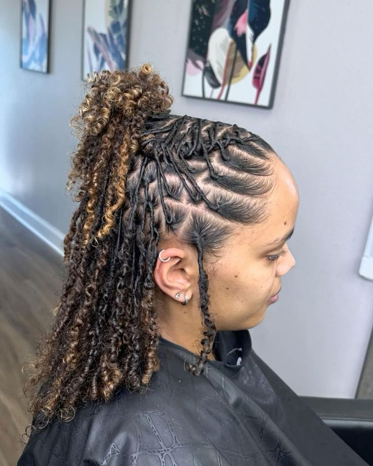 Half-Up Half-Down Locs