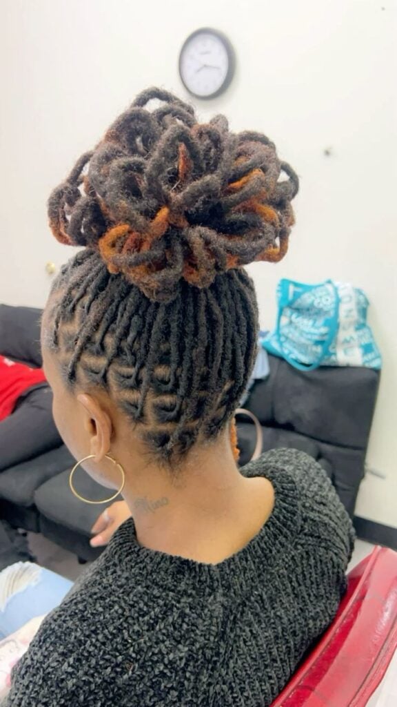 Loc Petal Bun