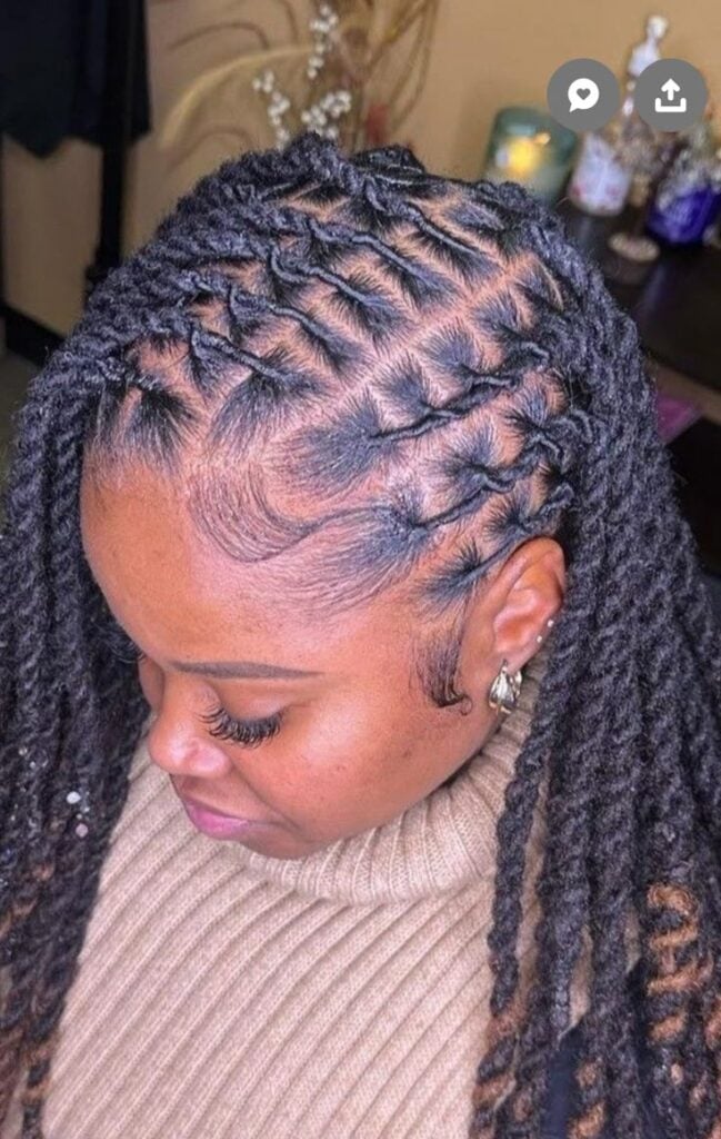 Rope Twist Loc Updo