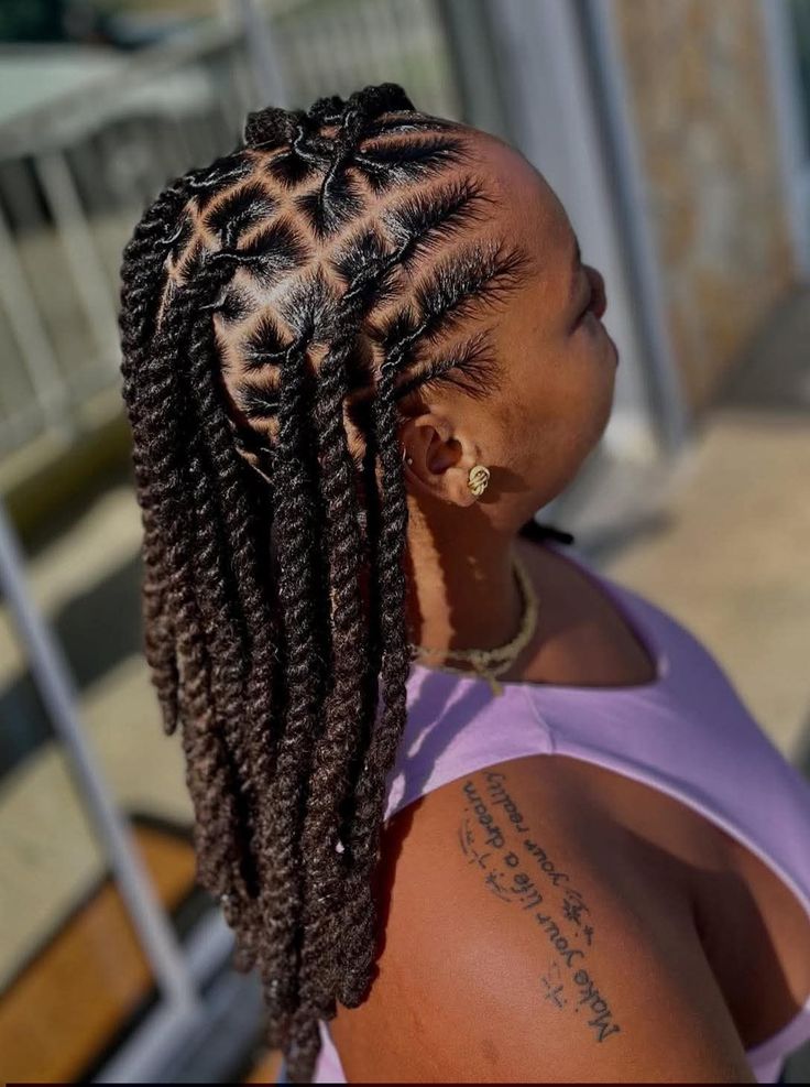 Rope Twist Loc Updo
