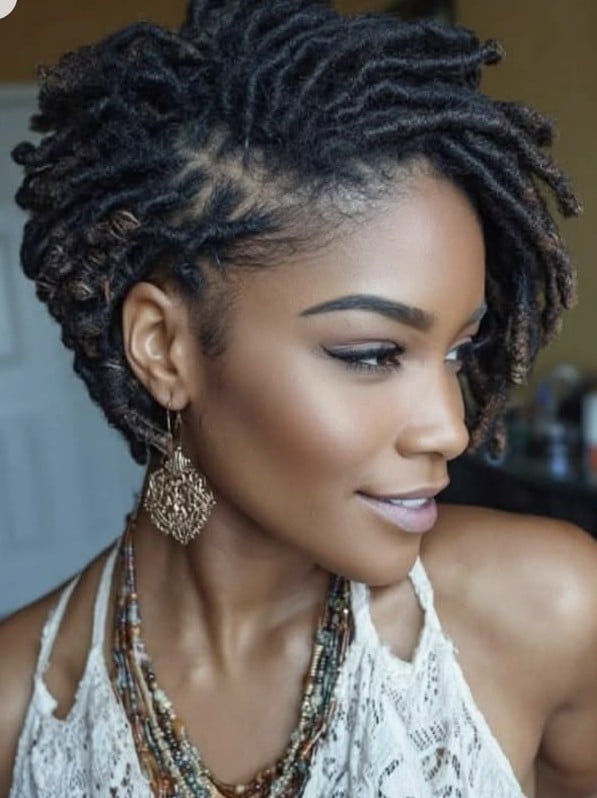 SHORT SIDE PARTED LOCS
