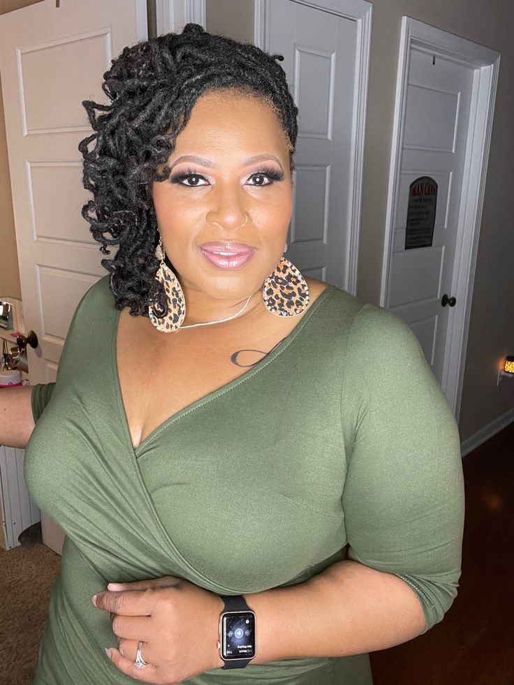 Side-Swept Glam Locs