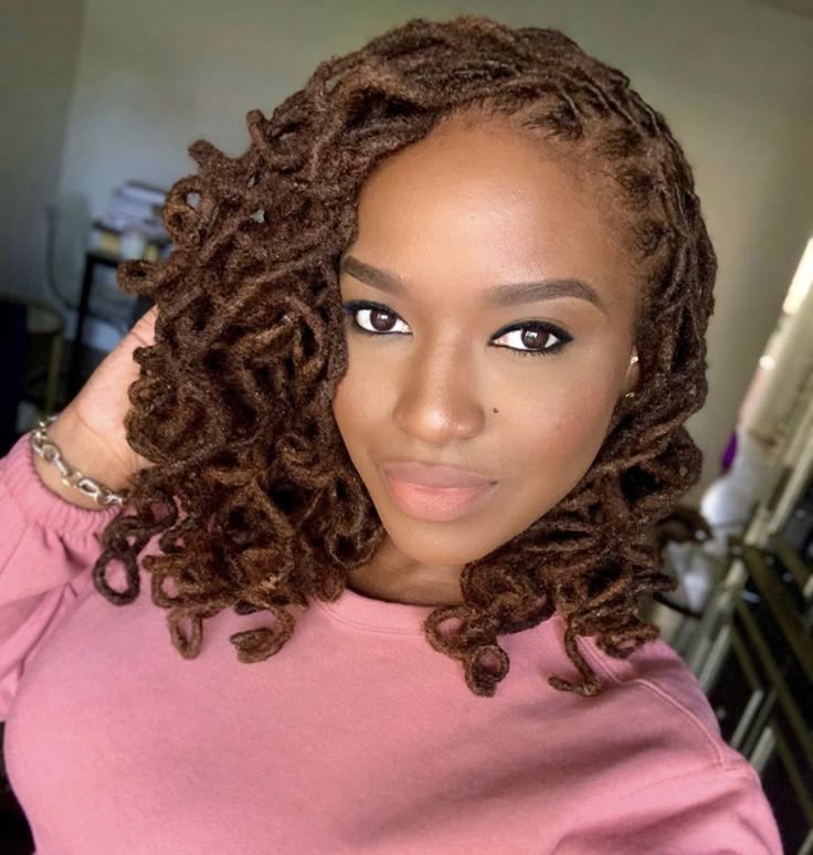 Side-Swept Loc Glam