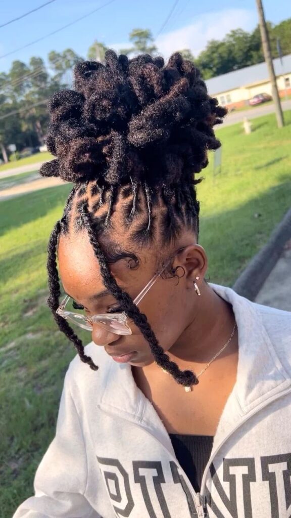 Voluminous Loc Updo