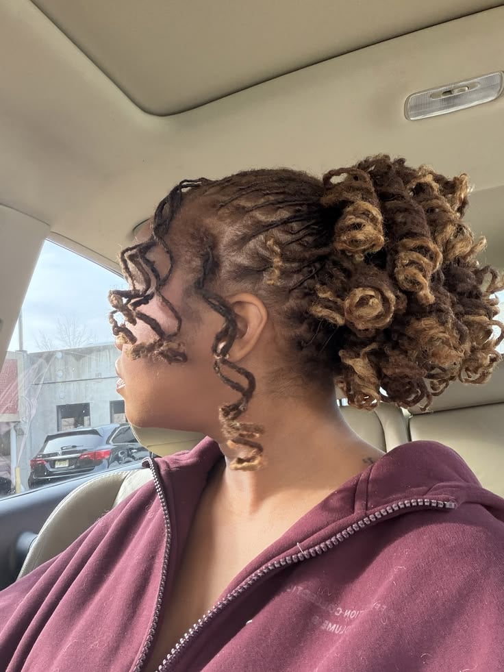 Curled Loc Ponytail