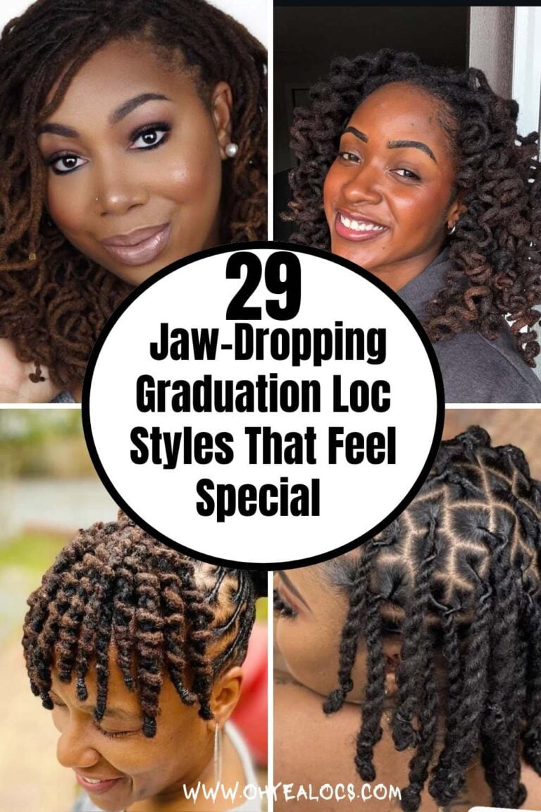 FOUR - GRID LOCS IMAGE WITH TEXT OVERLAY Jaw-Dropping Graduation Loc Styles That Feel Special