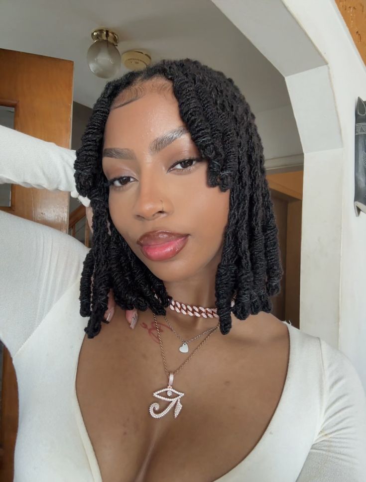 Braided Crown Loc Style