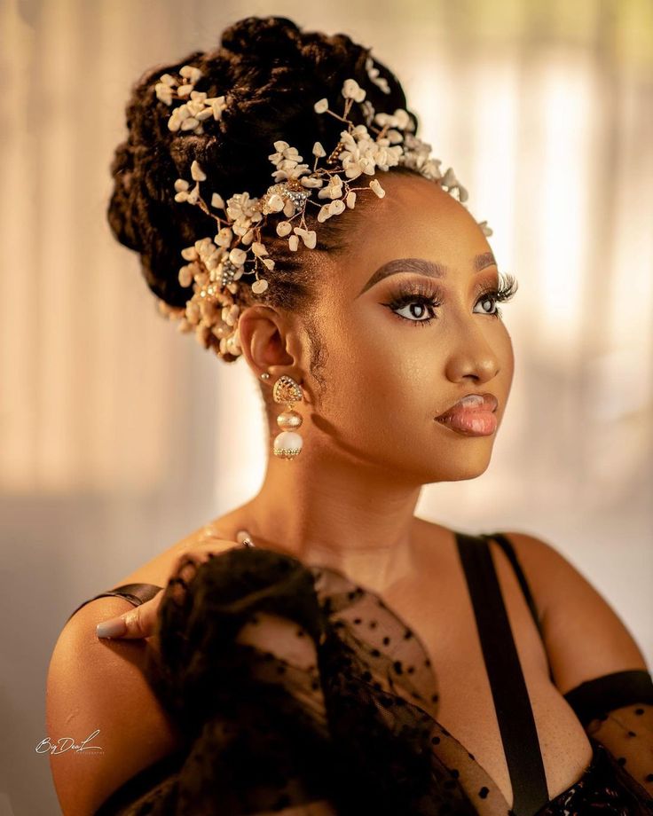 Classic High Bridal Loc Bun