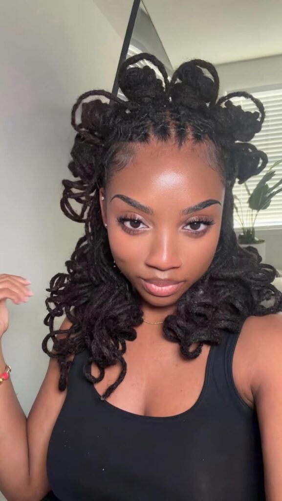 Crown Braid Loc Updo