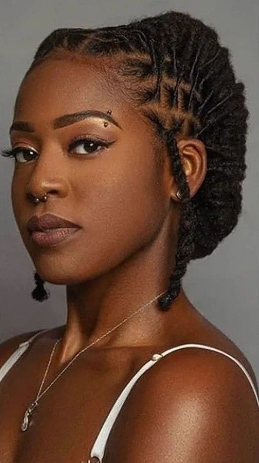 Crown Loc Updo