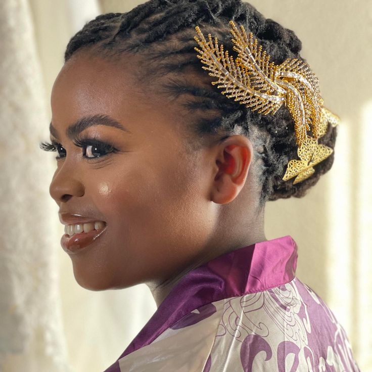 Crystal Bridal Loc Style