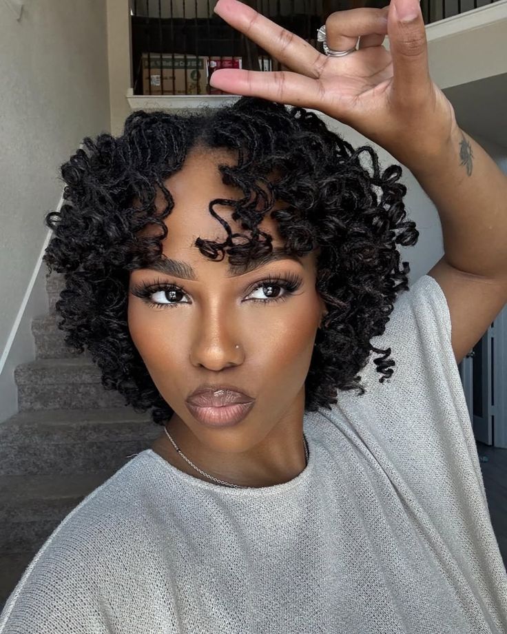 Curled Loc Bob