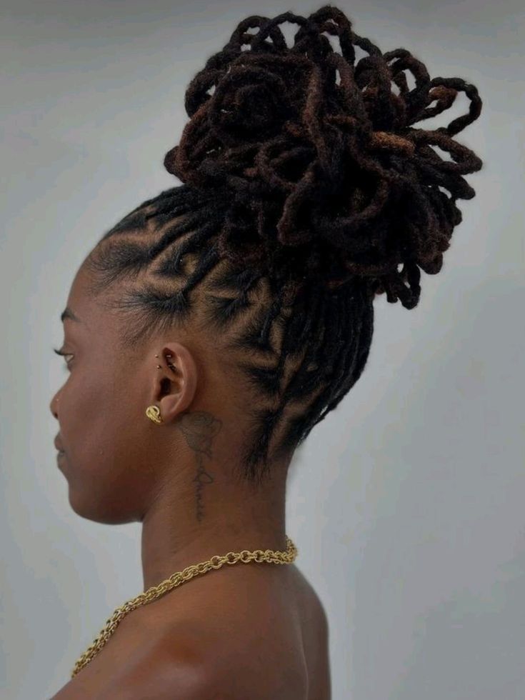 Sleek Loc Chignon