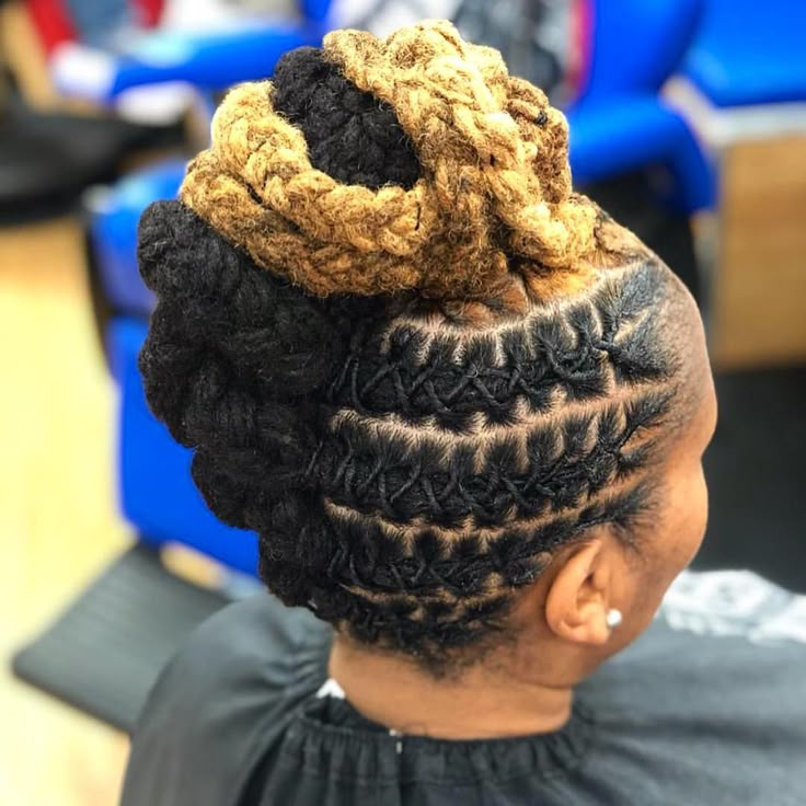  Elegant French Roll Loc Updo